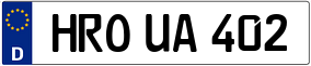 Trailer License Plate